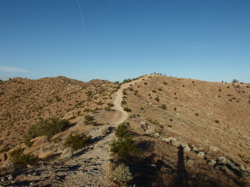 Ridge trail along the ridgeline
