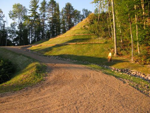 Winding path up to the falls