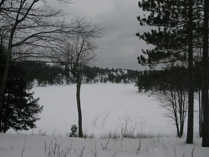 Snow-covered Echo Lake