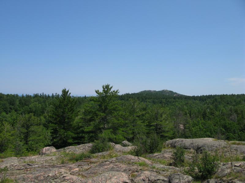 First view of Hogback Mountain