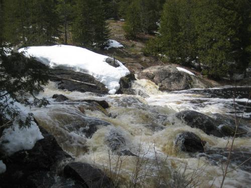 Swollen canyon on Mulligan Creek