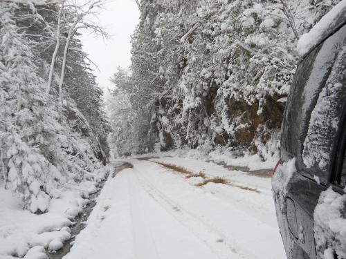 One of the smaller cuts for the road