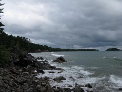 View north to Little Presque Isle