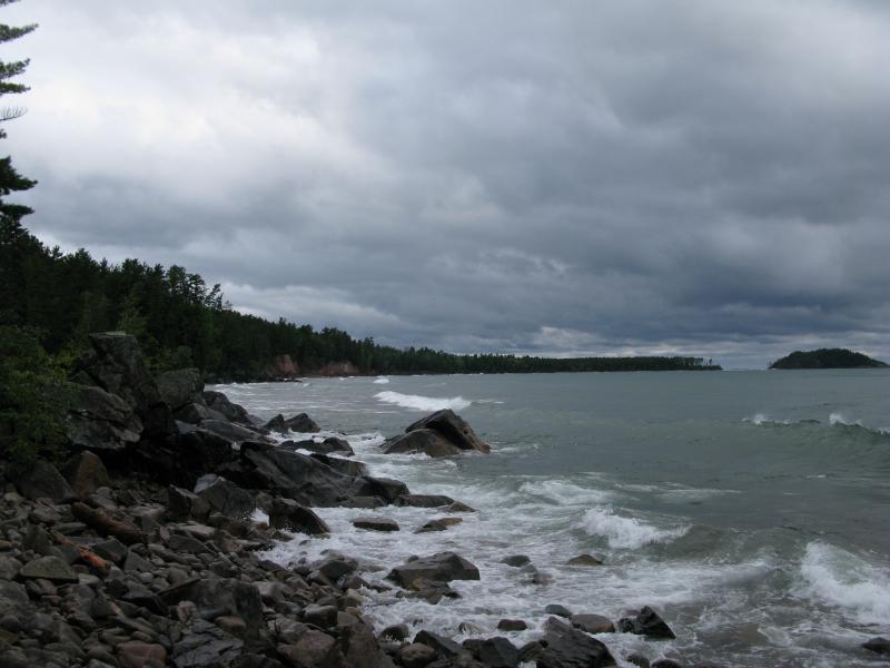 View north to Little Presque Isle