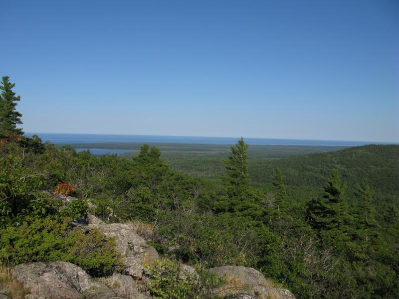 Lake Superior and south tip of Lake Independence