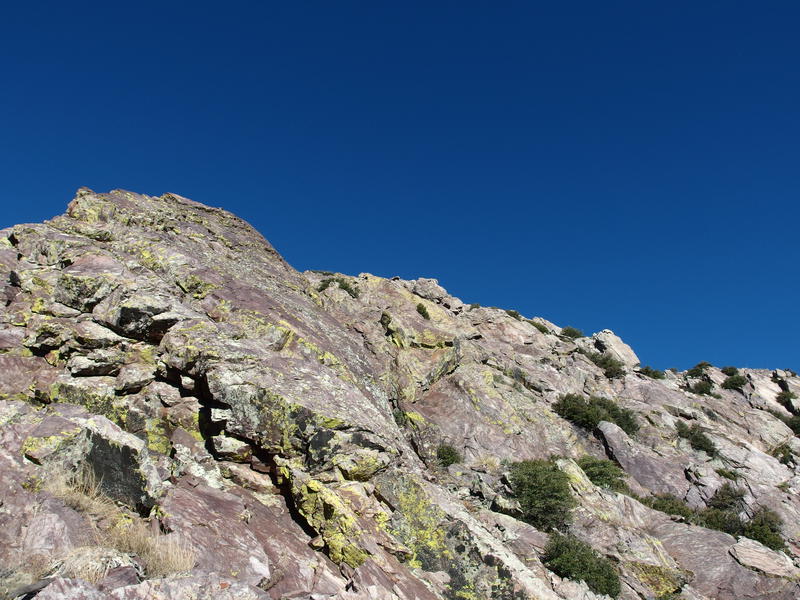 The climb up Sister's Peak