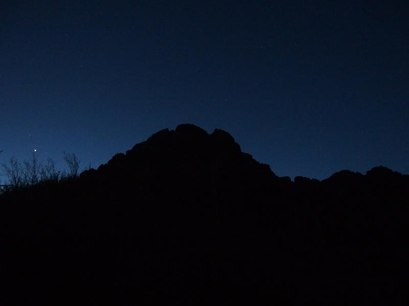 Dark skies over Brown's Peak