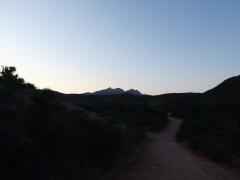 Four Peaks in the distance