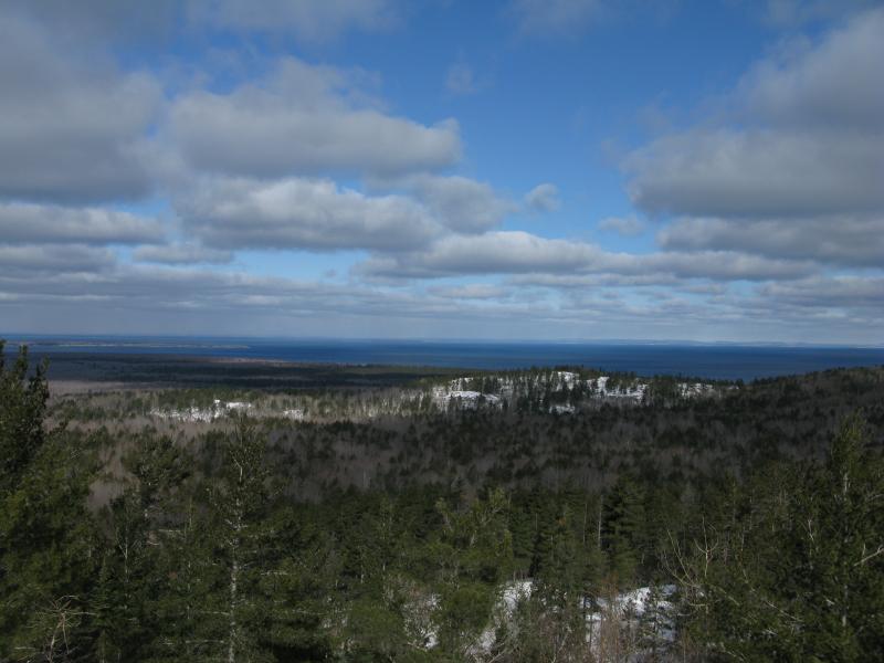 Lake Superior and north tip of Point Abbaye