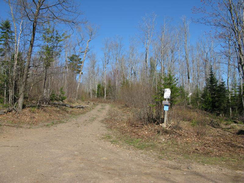 Meager trailhead off the parking area