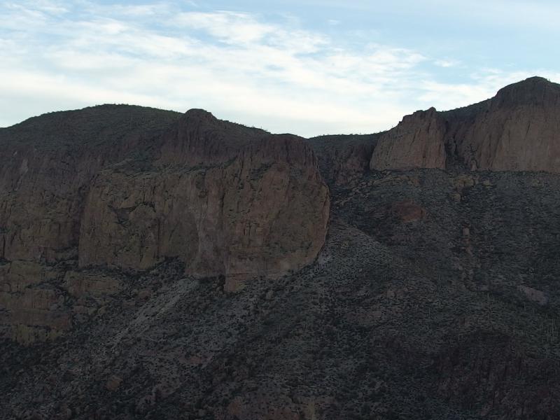 Steep rock cliffs around Geronimo Head