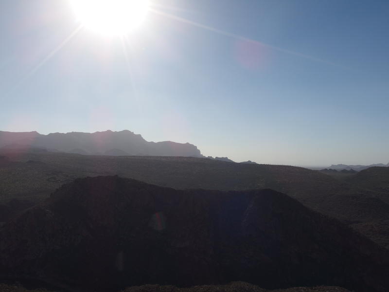 Hazy Superstition Ridgeline in the west