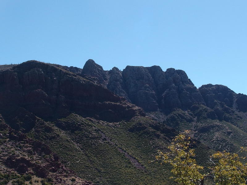 An always impressive view of Mazatzal Peak's cliffs