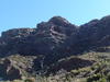 Towering cliffs of crumbly rock up on Mazatzal Peak