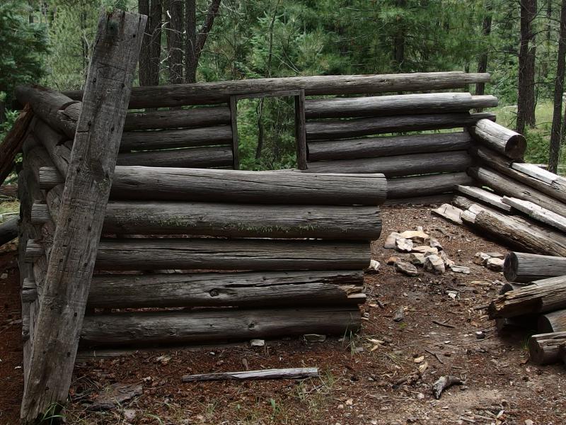 Cabin remains at Dane Springs
