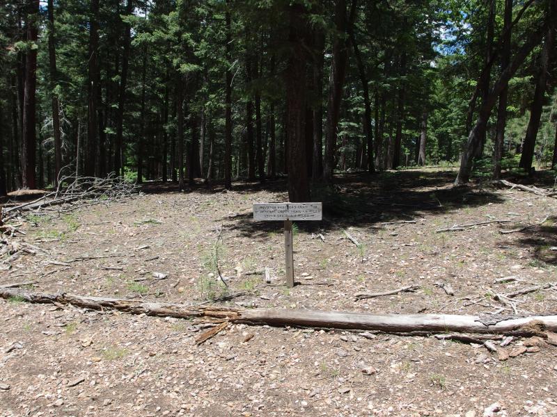 Trail sign on Houston Brothers