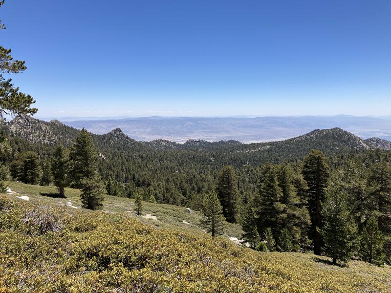 Looking down at Round Valley