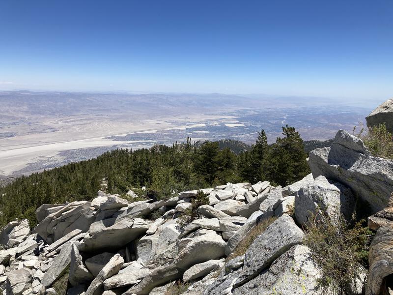 View of Palm Springs from San Jacinto Peak