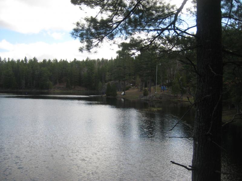 Cabin and dock on Silver Lead Mine Lakes