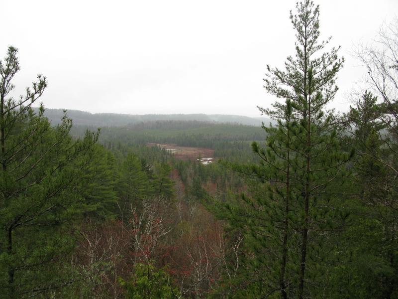 Northeast view of Clark Creek Valley