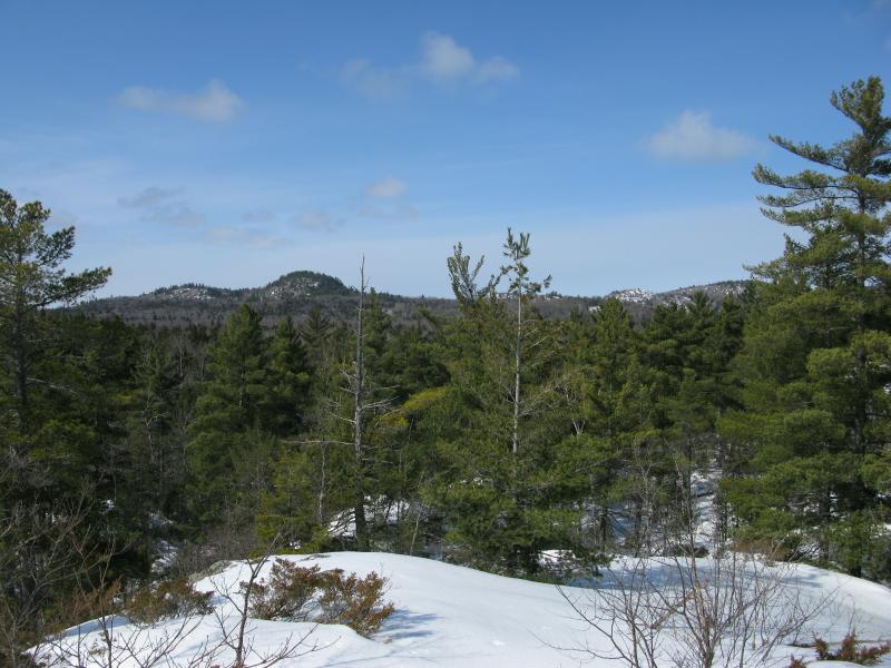 Looking West from Cliff Lake Outcroppings