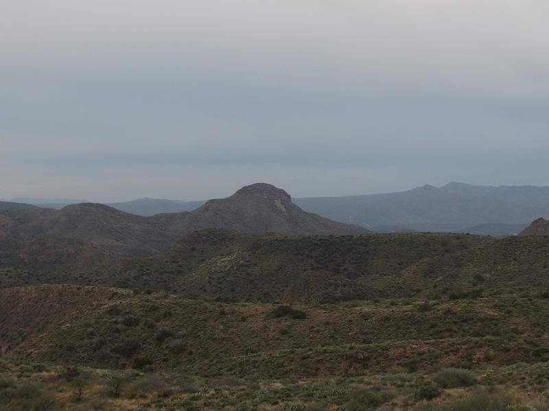 Long view of the back of Davenport Peak