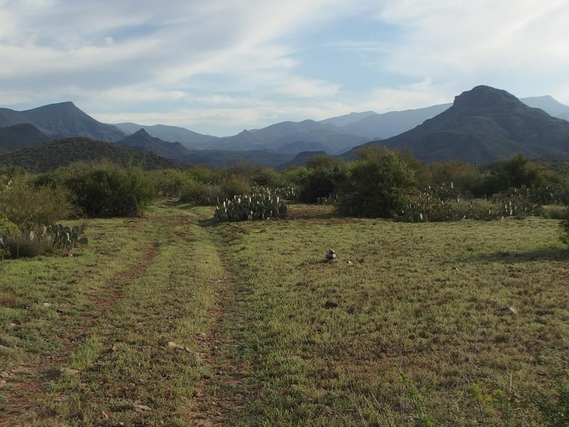 Long view between Davenport Peak and Saddle Mountain