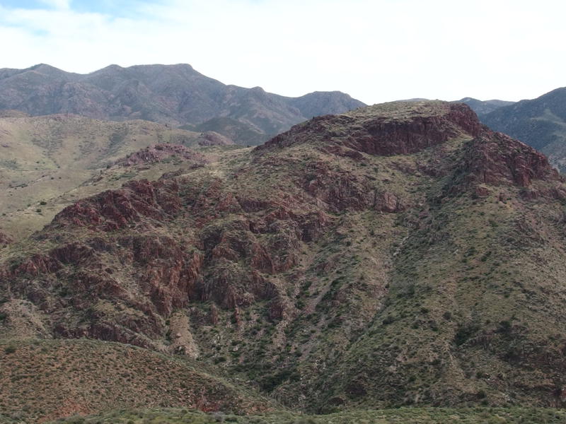 Rugged hill near the Sheep Creek junction