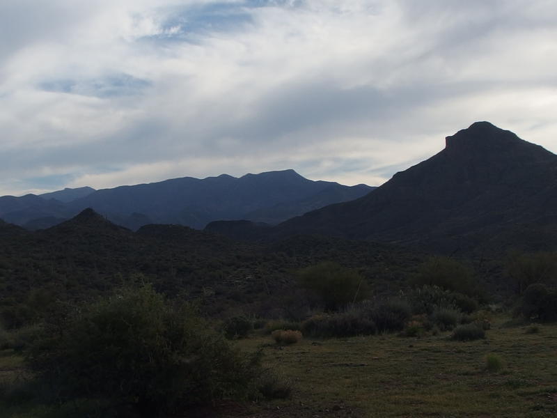 Mazatzal Ridge beyond Davenport Peak