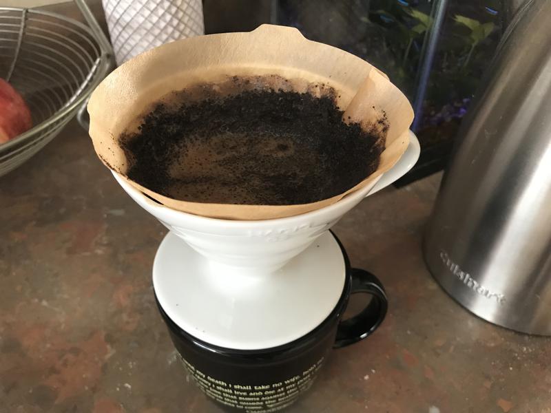 Using a Hario for drip coffee