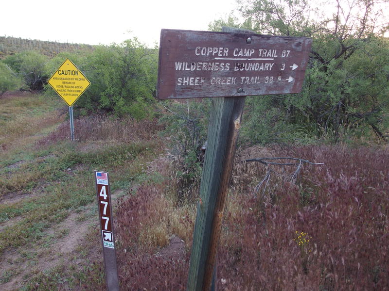 First, and last, trail sign for a while
