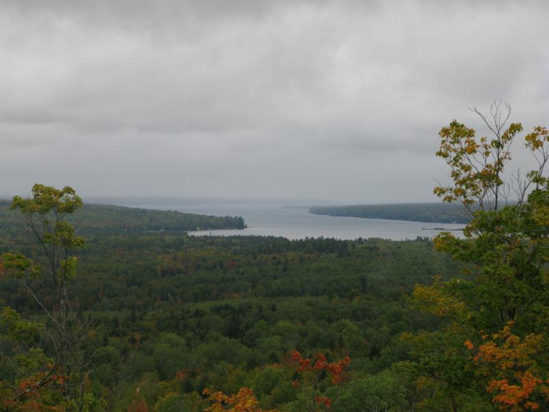 Zoomed-in view of Huron Bay