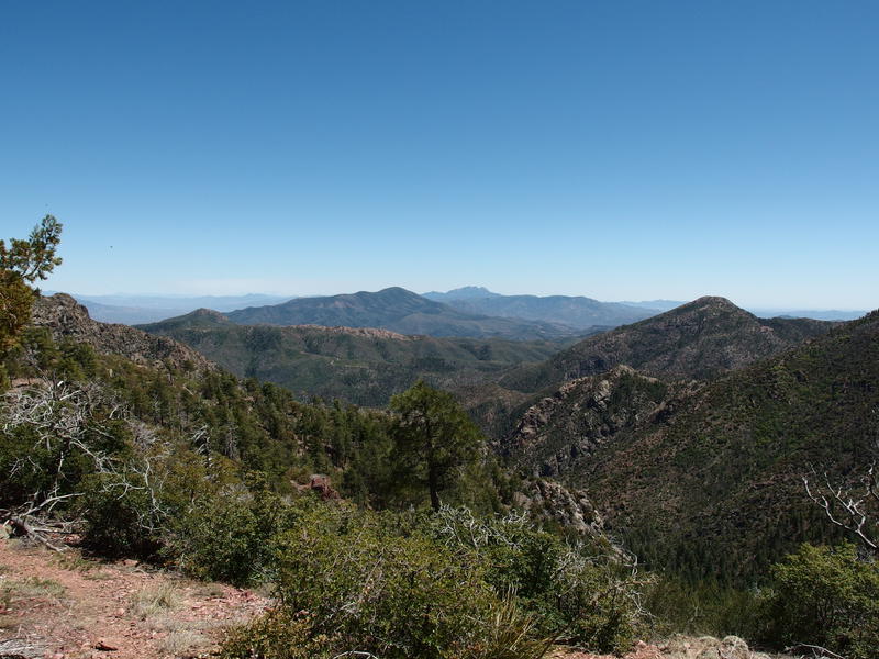 Looking back towards Four Peaks