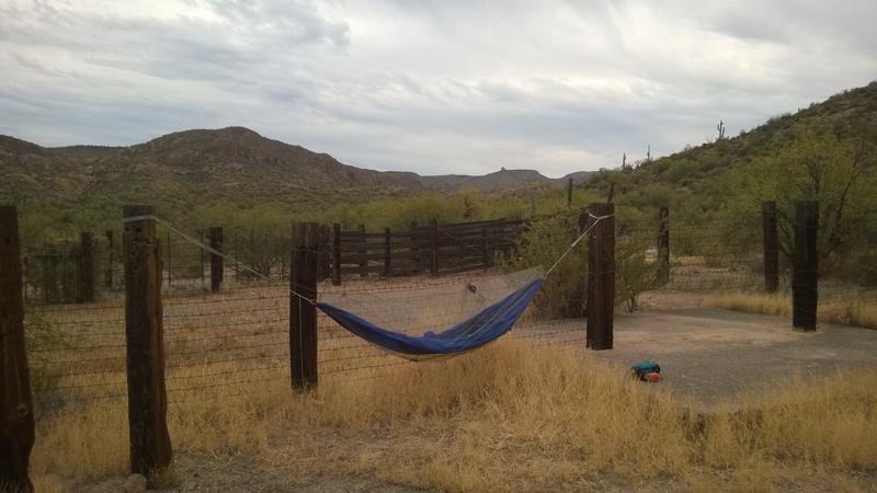 Easy hammock setup