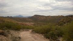 Desert valley around the ranch