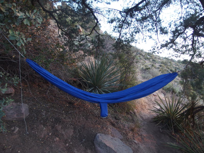 A perfect hammock site on Flatiron