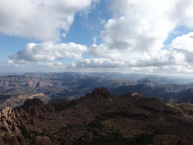 Looking deep into the Superstition Wilderness