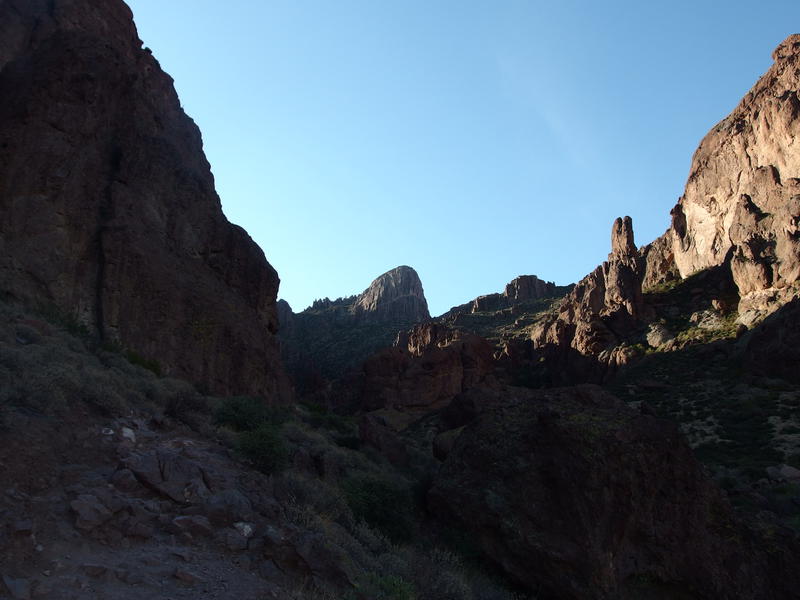 Morning light over the canyon