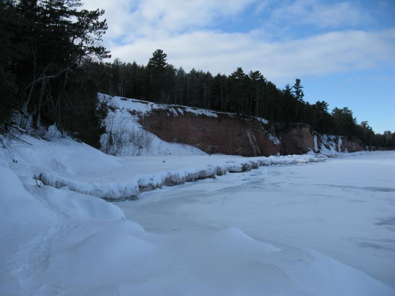 First of the cliffs