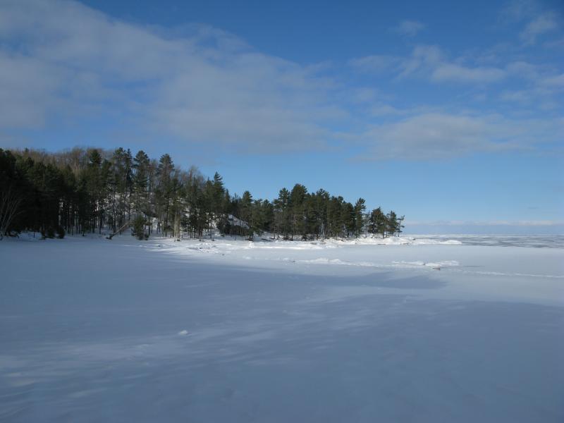 Freemans Landing, cloaked in snow