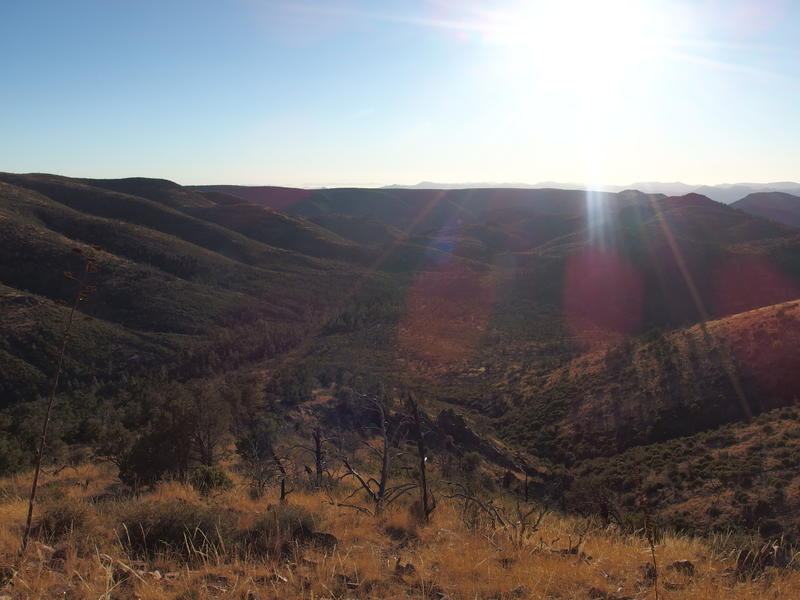 Last look over the remote valley