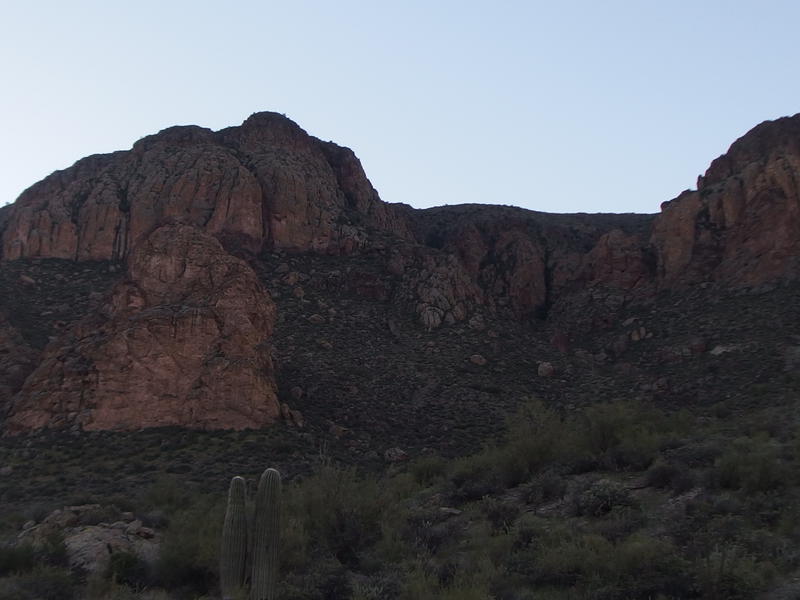 The dim back of Geronimo Head