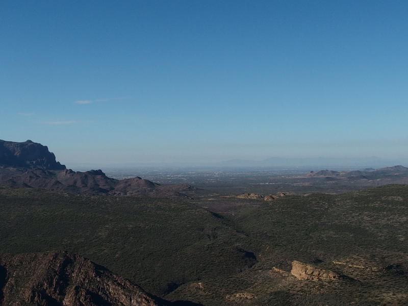 Hazy skies over North Phoenix