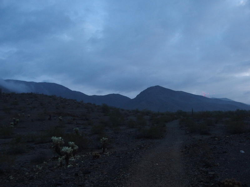 Dim grey skies over South Mountain