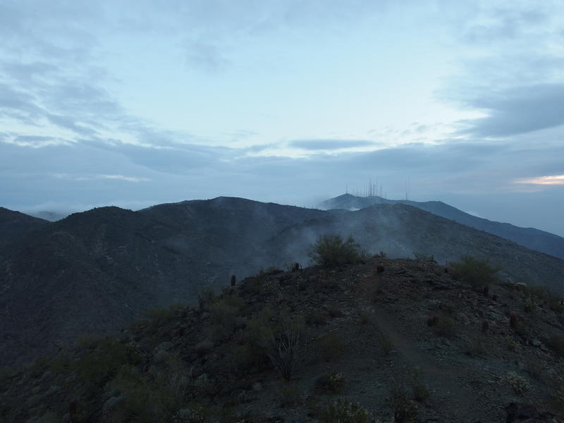 Mist rising from the hills of South Mountain