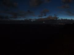 Dramatic night sky over Grand Canyon