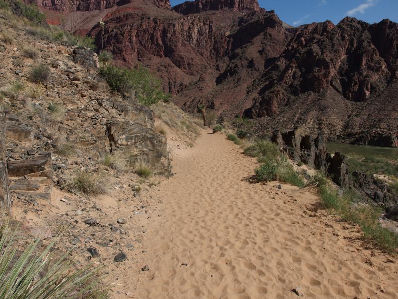 Horrible sand clogging up the trail