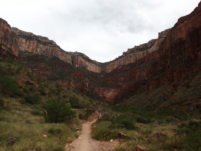 A long, deep gorge up