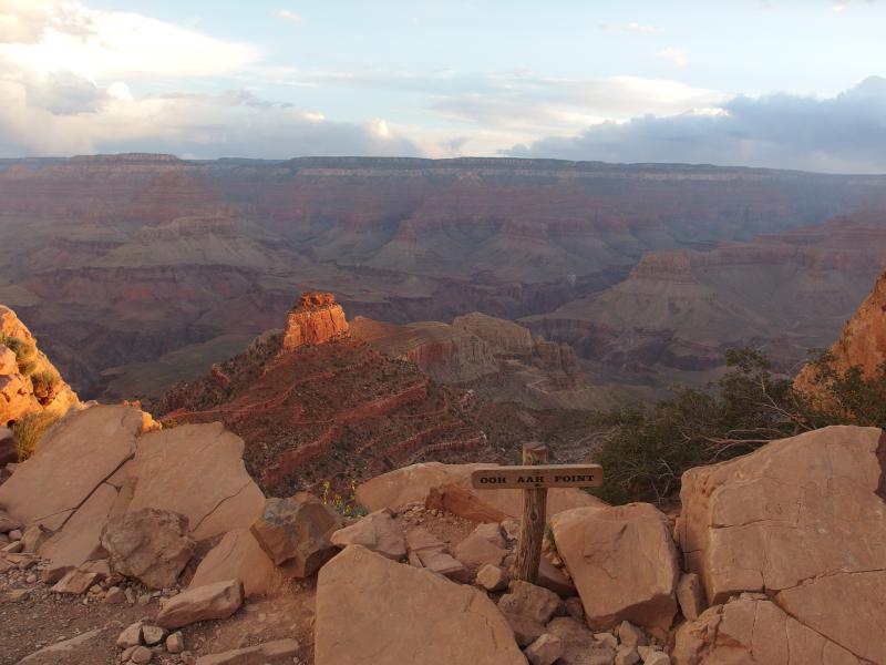 Morning light from Ooh Aah Point