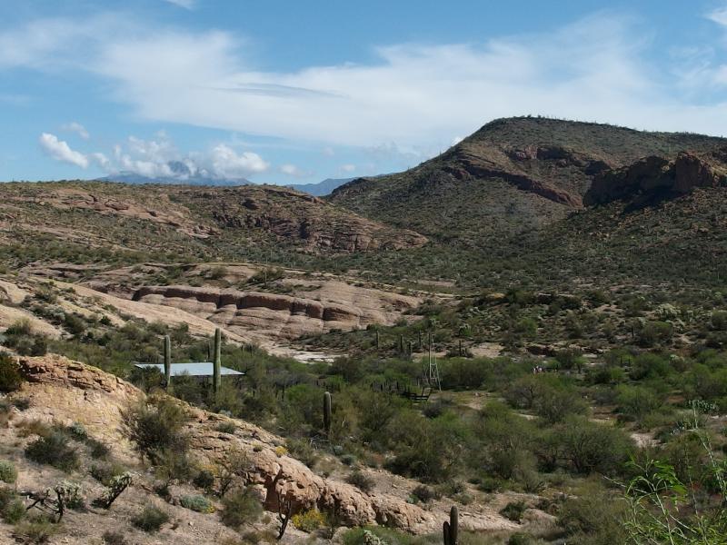 Looking down on First Water Ranch